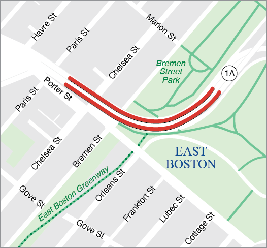 Boston: Bridge Preservation, B-16-235 (39T and 3A0), Route 1A over Chelsea Street/Bremen Street and Railroad 